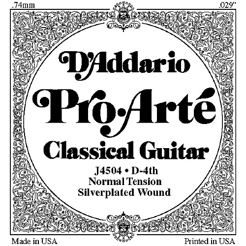 D'Addario J45 D-4 Pro-Arte Composites Normal Single Classical Guitar String