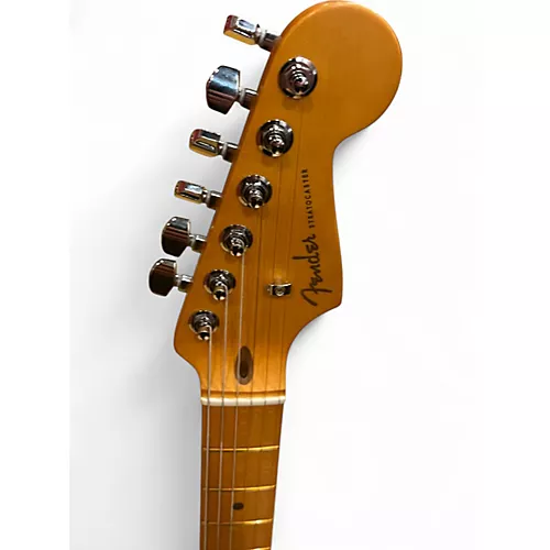 Used Fender American Ultra II Stratocaster HSS Metallic Green Solid Body Electric Guitar Metallic Green