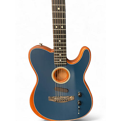 Used 2023 Fender American Acoustasonic Telecaster Steel Blue Acoustic Electric Guitar Steel Blue
