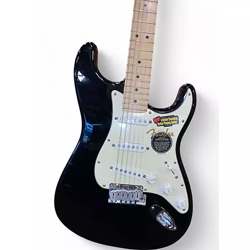 Used Fender American Standard Stratocaster Black Solid Body Electric Guitar Black