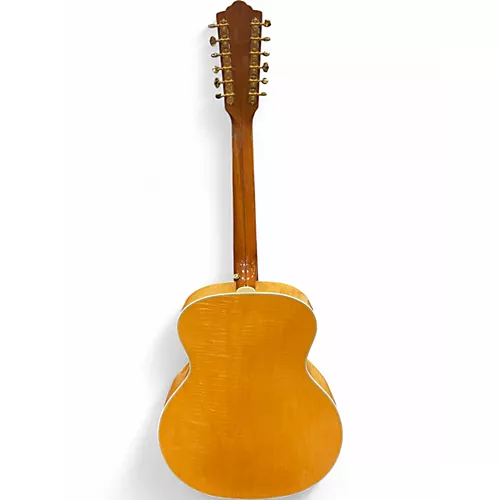 Used 2012 Guild F412 Natural 12 String Acoustic Electric Guitar Natural