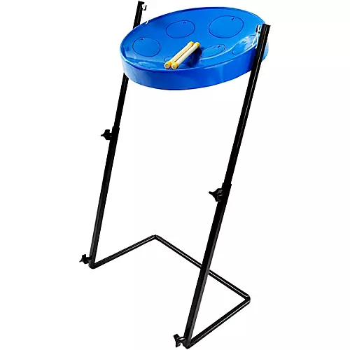 Panyard Jumbie Jam Steel Drum Kit with Metal Z-Floor Stand Silver