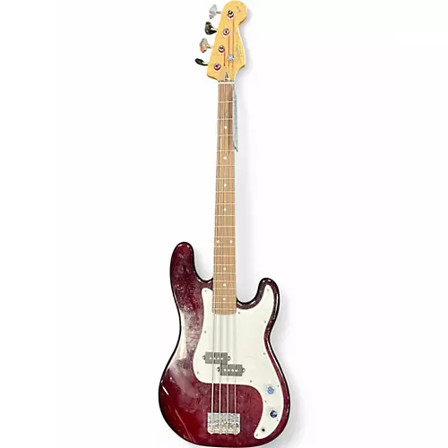 Used Squier precision bass red Electric Bass Guitar red