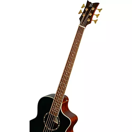 Ortega D8CE-5 5-String Acoustic-Electric Bass Guitar Black