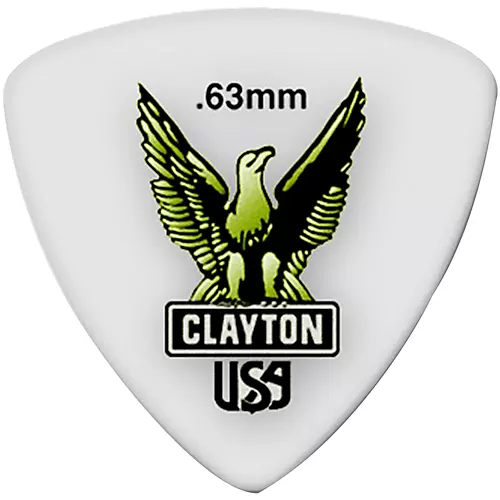 Clayton Acetal Rounded Triangle Guitar Picks 1.26 mm 1 Dozen