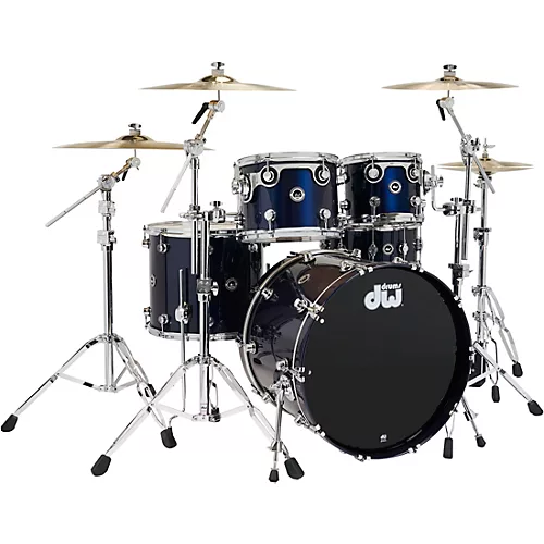 DW DWe Wireless Acoustic-Electronic Convertible 5-Piece Drum Set Bundle With 22