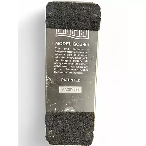 Used Dunlop GCB95 Original Crybaby Wah Effect Pedal