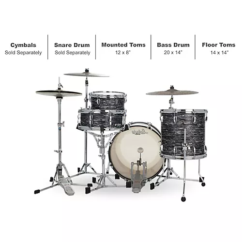 Ludwig Classic Oak 3-Piece Downbeat Shell Pack With 20