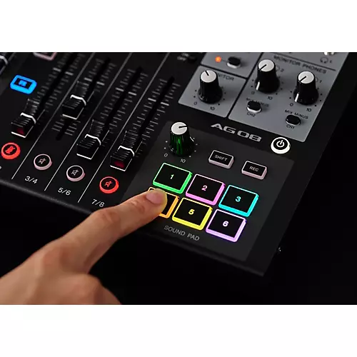 Yamaha AG08 8-Channel Mixer/USB Interface for Mac/PC Black