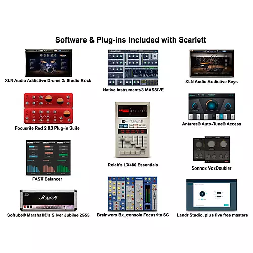Focusrite Scarlett 2i2 Gen 4 with Yamaha HS Studio Monitor Pair Bundle (Stands & Cables Included) HS8