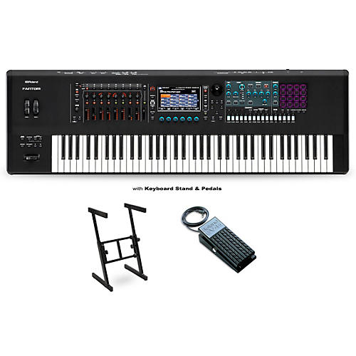 Roland FANTOM-7 Workstation With EV-5 Pedal and Z Stand