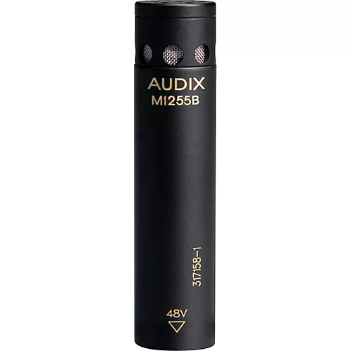 Audix M1255B Miniturized High Output Condenser Microphone for Distance Miking Supercardioid White