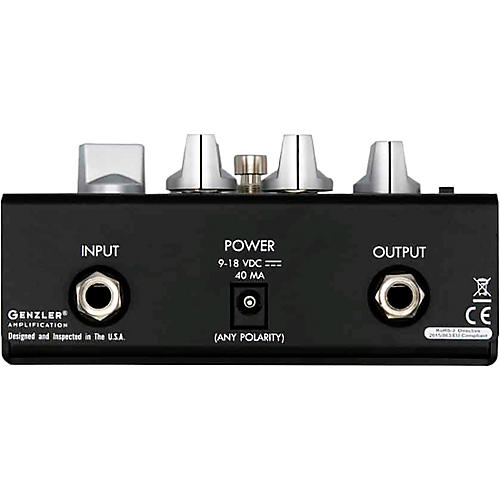 Genzler Amplification CRASH BOX-4 Classic Bass Distortion Effects Pedal Black