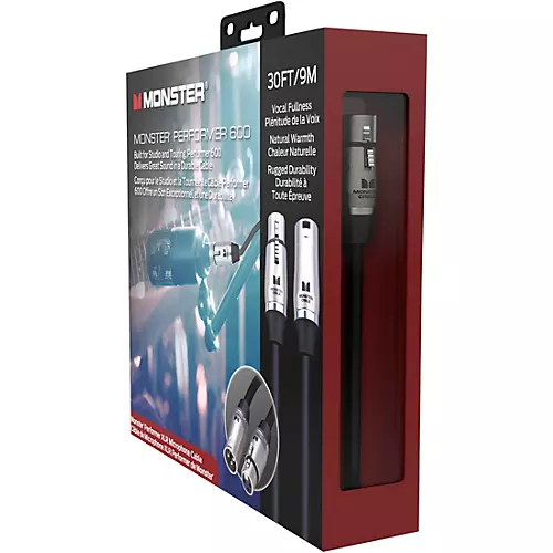 Monster Cable Prolink Performer 600 Microphone Cable 20 ft. Black