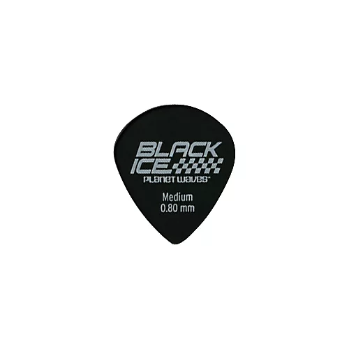 D'Addario 10 Small Guitar Picks Medium Black Ice