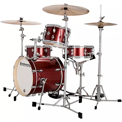 Ludwig Breakbeats by Questlove 4-Piece Shell Pack Silver Sparkle
