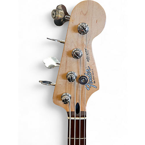 Used Fender Standard Jazz Bass Metallic Aqua Marine Electric Bass Guitar Metallic Aqua Marine