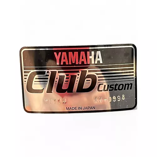 Used Yamaha 4 piece Club Custom Black Shadow Drum Kit Black Shadow