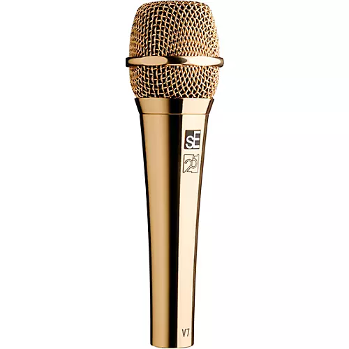 sE Electronics V7 Studio-Grade Supercardioid Handheld Microphone - 25th Anniversary Gold
