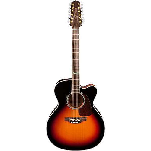 Takamine GJ72CE-12 G Series Jumbo Cutaway 12-String Acoustic-Electric Guitar Natural Flame Maple