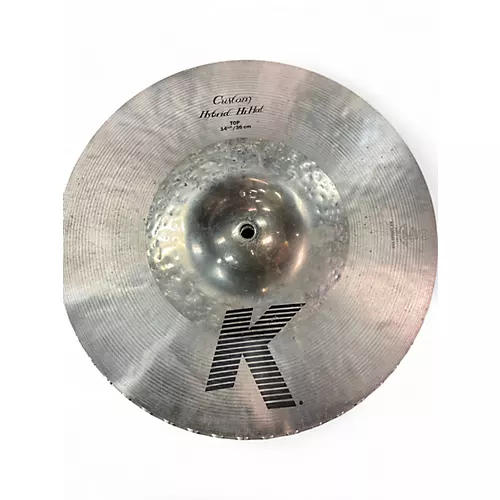 Used Zildjian 14in K Custom Hybrid Hi Hat Pair Cymbal 33