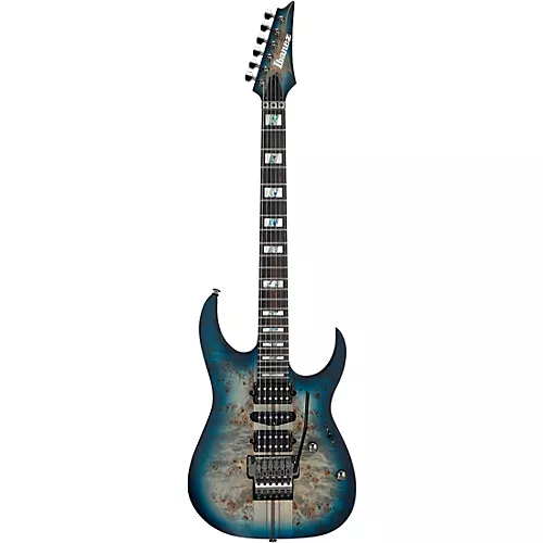 Ibanez RGT1270PB Premium With Tremolo Electric Guitar Cosmic Blue Starburst Flat