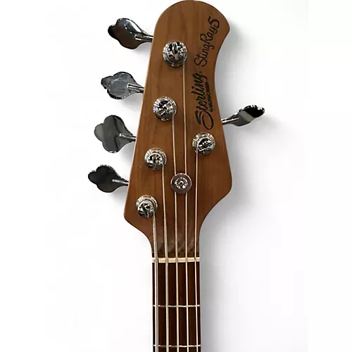 Used Sterling by Music Man Ray35HH Spalted Maple Natural Burst Satin Electric Bass Guitar Spalted Maple Natural Burst Satin