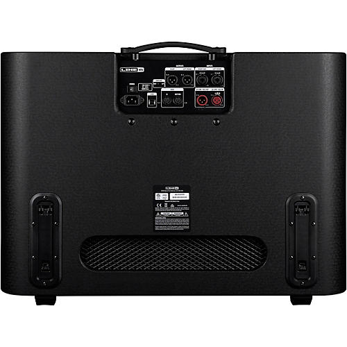 Line 6 Powercab 212 Plus 500W 2x12 Powered Stereo Guitar Speaker Cab Black and Silver