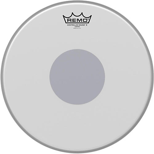Remo Controlled Sound X With Black Dot On Bottom 14 in. Coated