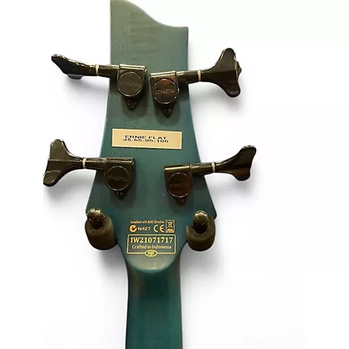 Used 2020s Schecter Guitar Research C-4 GT TRANSPARENT BLUE Electric Bass Guitar TRANSPARENT BLUE