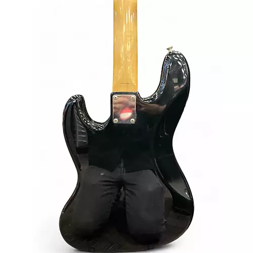 Used Fender Standard Jazz Fretless Black and White Electric Bass Guitar Black and White