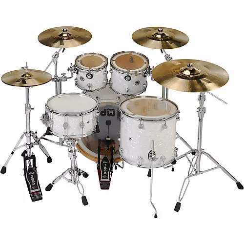 DW DWe Wireless Acoustic-Electronic Convertible 5-Piece Drum Set Bundle With 22