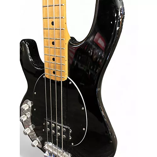 Used Ernie Ball Music Man Stingray H Black Electric Bass Guitar Black