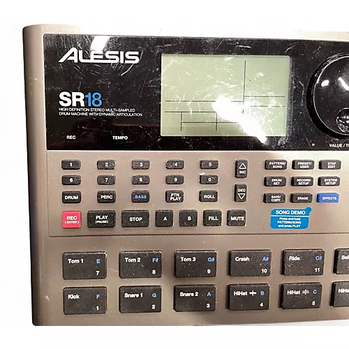Used Alesis SR18 Drum Machine