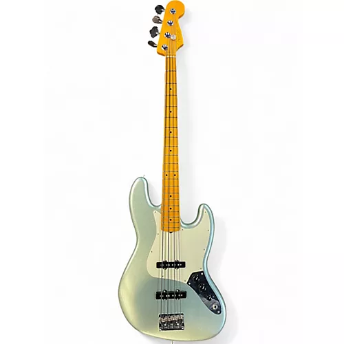 Used Fender American Professional II Jazz Bass mystic Surf Green sparkle Electric Bass Guitar mystic Surf Green sparkle