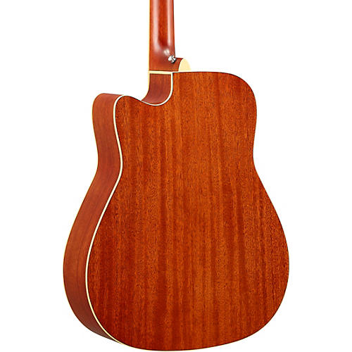 Yamaha FGC-TA TransAcoustic Dreadnought Cutaway Acoustic-Electric Guitar Black