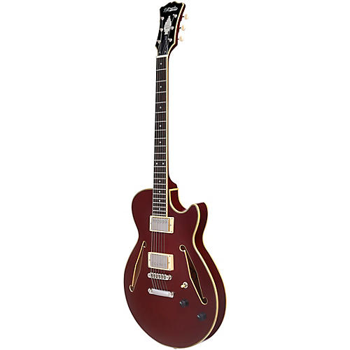 D'Angelico Excel SS Tour Semi-Hollow Electric Guitar With Supro Bolt Bucker Pickups and Stopbar Tailpiece Solid Black