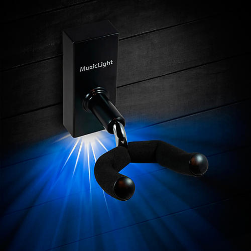 MuzicLight Guitar Wall Hanger - Blue