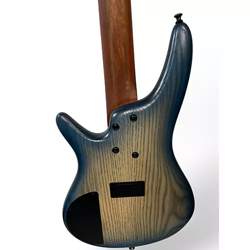 Used Ibanez SR605 Cosmic Blue Starburst Electric Bass Guitar Cosmic Blue Starburst