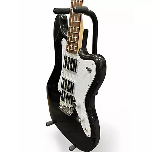 Used Squier Paranormal Rascal Bass HH Guitar Metallic Black Electric Bass Guitar Metallic Black