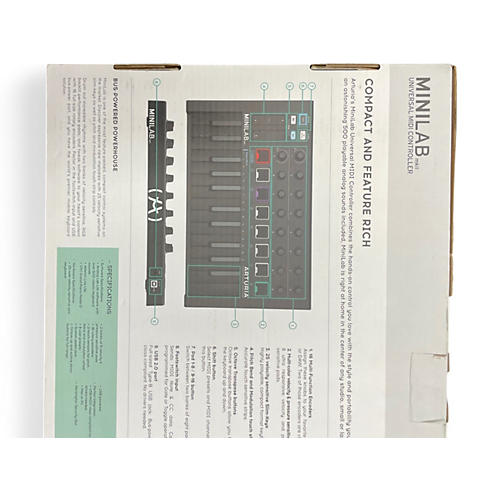 Used Arturia Minilab MKII MIDI Controller