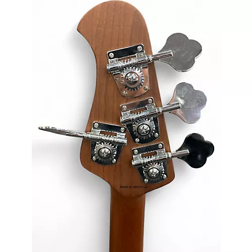 Used Sterling by Music Man Ray34HH Spalted Maple Electric Bass Guitar Spalted Maple