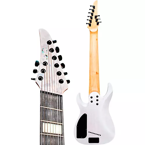 Legator LM-9 Lucas Mann Ninja 9-String Multi-Scale Signature Electric Guitar Trans White