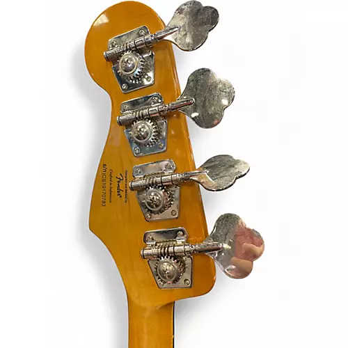 Used Squier Vintage Modified 70S Jazz Bass Black Electric Bass Guitar Black