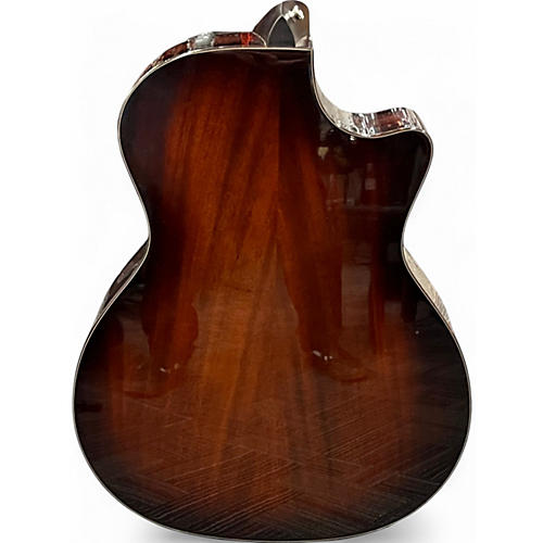 Used 2016 Taylor 524CE Left Handed Shaded Edge Burst Acoustic Guitar Shaded Edge Burst