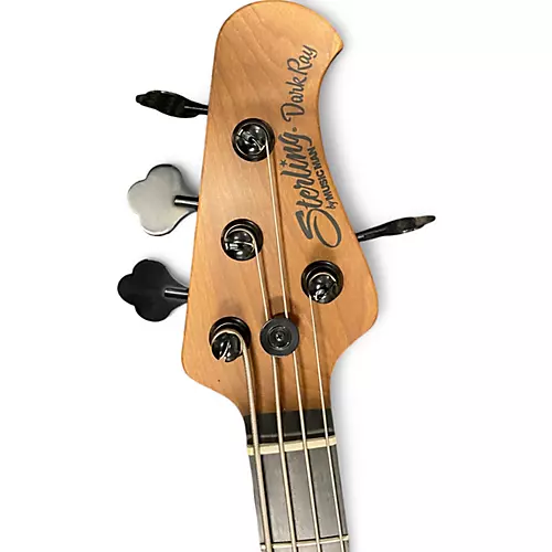 Used Sterling by Music Man DarkRay Black Electric Bass Guitar Black