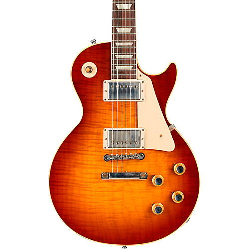 Gibson Custom Murphy Lab 1960 Les Paul Standard Reissue Ultra Light Aged Electric Guitar Orange Lemon Fade
