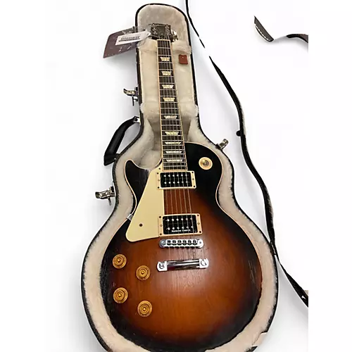 Used 2010s Gibson Les Paul Traditional Left Handed Tobacco Burst Electric Guitar Tobacco Burst