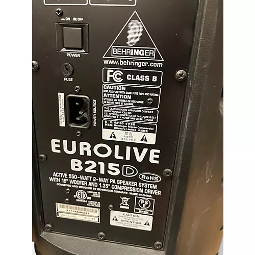 Used Behringer Eurolive B215D Powered Speaker