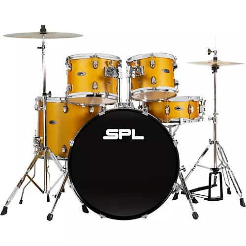 Open-Box Unity II 5-Piece Complete Drum Set With Hardware, Cymbals and Throne Condition 1 - Mint Gold Medal Speckle